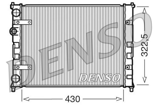 DENSO DRM26007 Soğutma Sistemi Su Soğutucu & Parçaları - SEAT IBIZA II (6K1) uyumlu