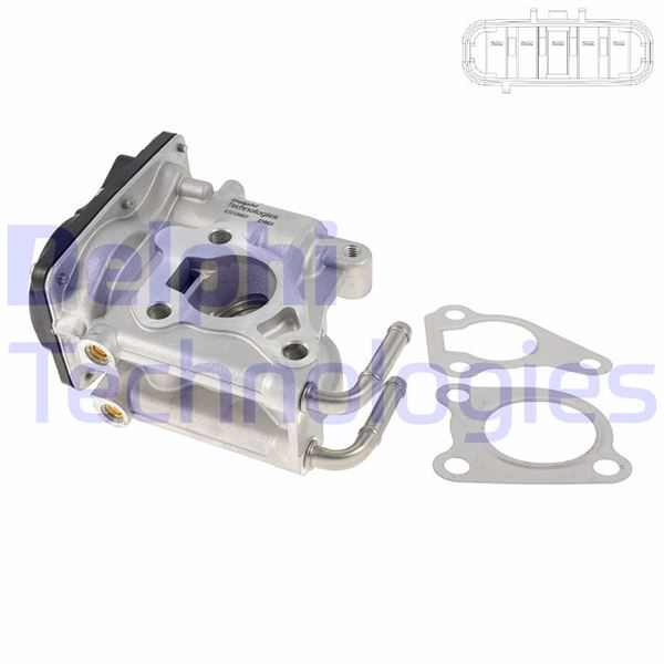 DELPHI EG10607-12B1 Motor EGR Parçaları - TOYOTA AVENSIS Sedan (_T27_) uyumlu