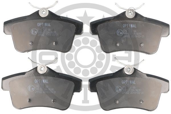OPTIMAL BP-12468 Fren Sistemleri Fren Balatası - CITROËN C4 II (NC_) uyumlu