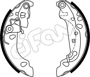 CIFAM 153-137 Fren Sistemleri Fren Pabucu - FORD FIESTA IV (JA_, JB_) uyumlu