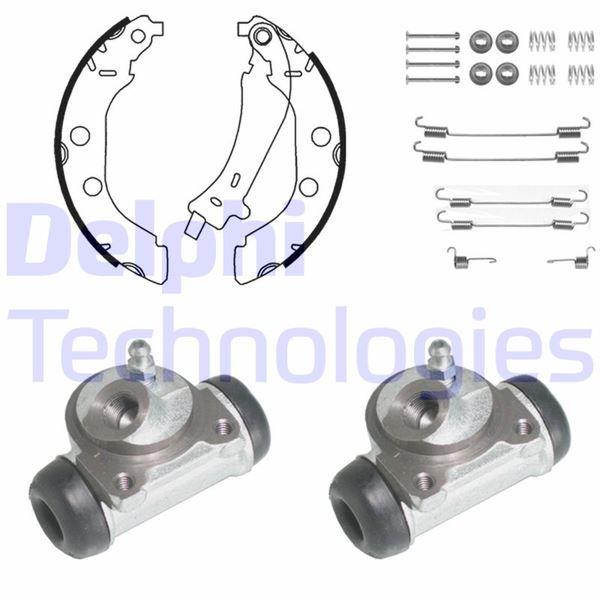 DELPHI KP904 Fren Sistemleri Fren Pabucu - PEUGEOT 406 (8B) uyumlu