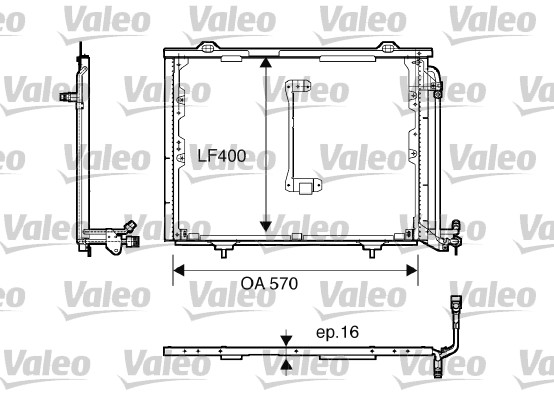 VALEO 816900 İklimlendirme Sistemi Klima Radyatörü - MERCEDES-BENZ C-SERISI (W202) uyumlu