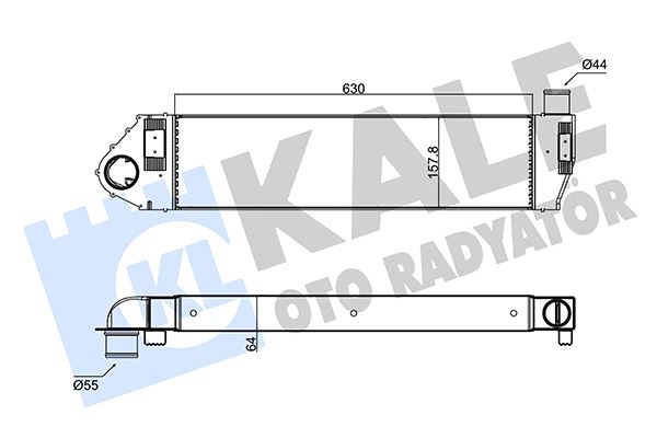 KALE OTO RADYATÖR 352470 Motor Turbo Radyatörü - RENAULT MEGANE II Sedan (LM0/1_) uyumlu