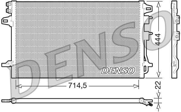 DENSO DCN06005 İklimlendirme Sistemi Klima Radyatörü - DODGE CARAVAN (RG_) uyumlu