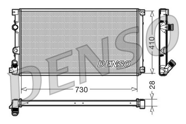 DENSO DRM23090 Soğutma Sistemi Su Soğutucu & Parçaları - OPEL ARENA Combi (A97) uyumlu