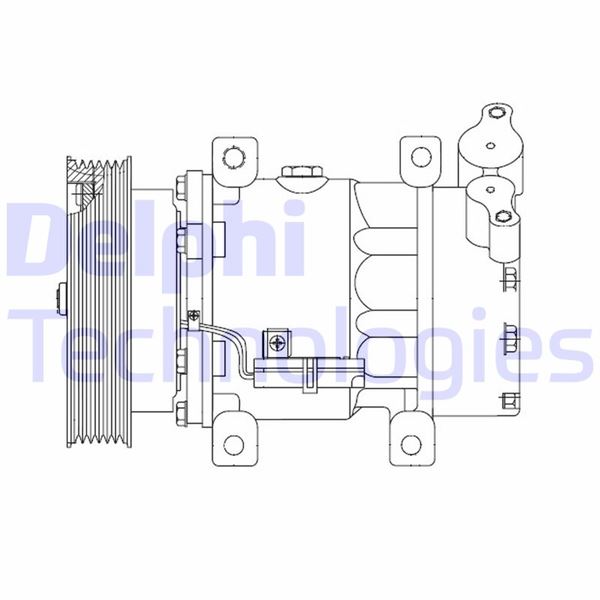 DELPHI CS20523 İklimlendirme Sistemi Kompresör Parçaları - RENAULT MODUS / GRAND MODUS (F/JP0_) uyumlu