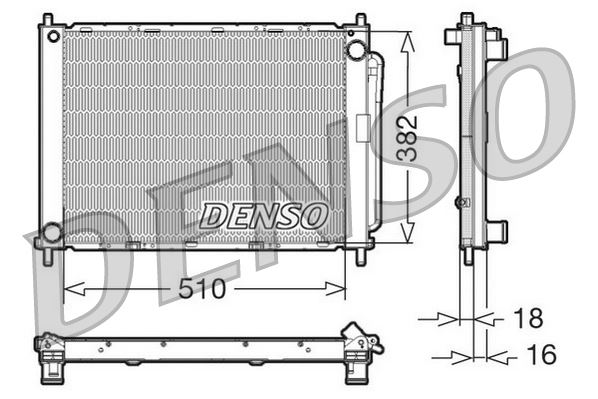 DENSO DRM23100 Soğutma Sistemi Soğutma Modülü - RENAULT MODUS / GRAND MODUS (F/JP0_) uyumlu