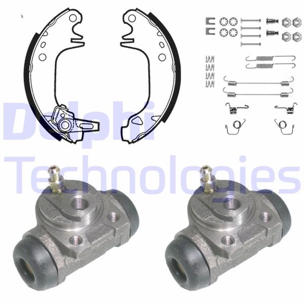 DELPHI KP869 Fren Sistemleri Fren Pabucu - PEUGEOT 106 I (1A, 1C) uyumlu