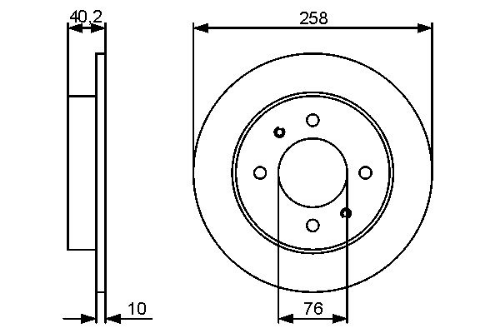 BOSCH 0 986 479 484 Fren Sistemleri Fren Diski - HYUNDAI LANTRA I (J-1) uyumlu
