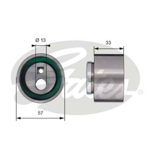 GATES T41258 Motor Kayış Kasnağı - PEUGEOT BOXER Minibüs/Otobüs (230P) uyumlu
