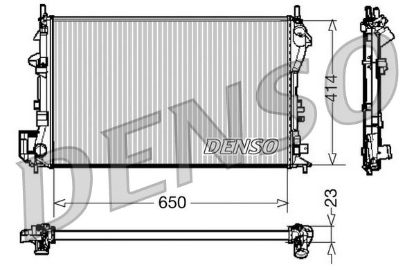 DENSO DRM20028 Soğutma Sistemi Su Soğutucu & Parçaları - SAAB 9-3 Station wagon (E50) uyumlu