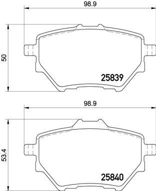 BREMBO P 61 122 Fren Sistemleri Fren Balatası - CITROËN C4 GRAND PICASSO II (DA_, DE_) uyumlu