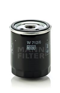 MANN-FILTER W 712/6 Motor Yağ Filtresi - BMW 1502-2002 (E10) uyumlu