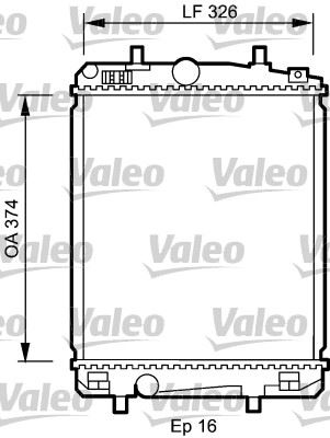 VALEO 735070 Soğutma Sistemi Su Soğutucu & Parçaları - CITROËN C1 (PM_, PN_) uyumlu