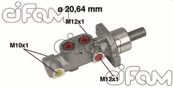 CIFAM 202-296 Fren Sistemleri Ana Fren Merkezi - PEUGEOT 306 Hatchback (7A, 7C, N3, N5) uyumlu