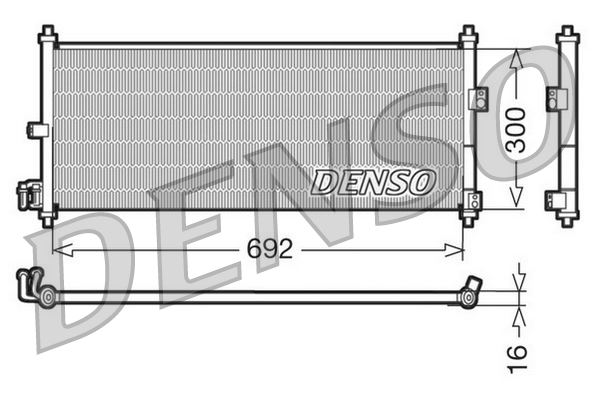 DENSO DCN46011 İklimlendirme Sistemi Klima Radyatörü - NISSAN PRIMERA Hatchback (P11) uyumlu