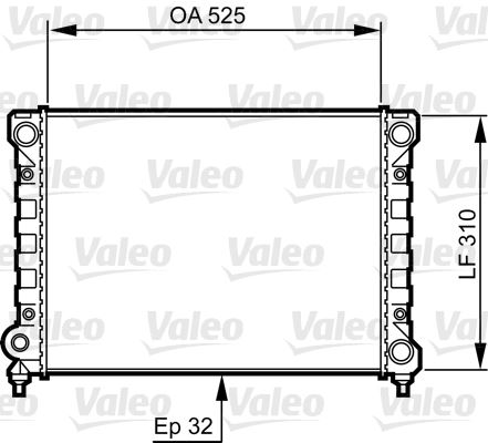 VALEO 734415 Soğutma Sistemi Su Soğutucu & Parçaları - VW PASSAT B3/B4 (3A2, 35I) uyumlu