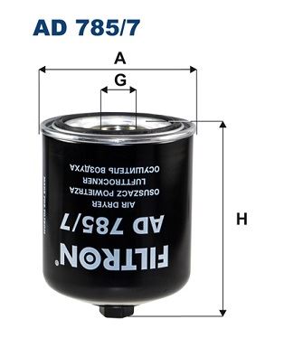 FILTRON AD 785/7 Fren Sistemleri Hava Kurutucu Kartuşu - SCANIA R I uyumlu