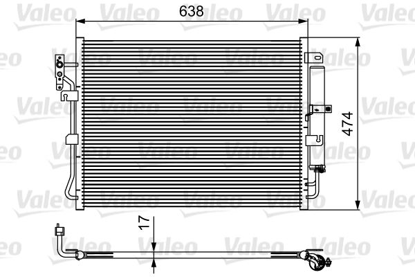 VALEO 814424 İklimlendirme Sistemi Klima Radyatörü - LAND ROVER DISCOVERY IV (L319) uyumlu