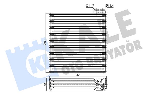 KALE OTO RADYATÖR 350150 İklimlendirme Sistemi Evaporatör - TOYOTA COROLLA (_E12_) uyumlu