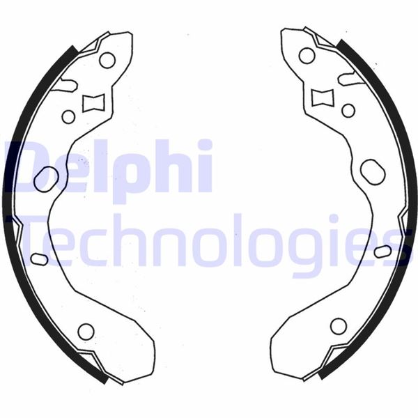 DELPHI LS1855 Fren Sistemleri Fren Pabucu - MAZDA 323 S VI Sedan (BJ) uyumlu
