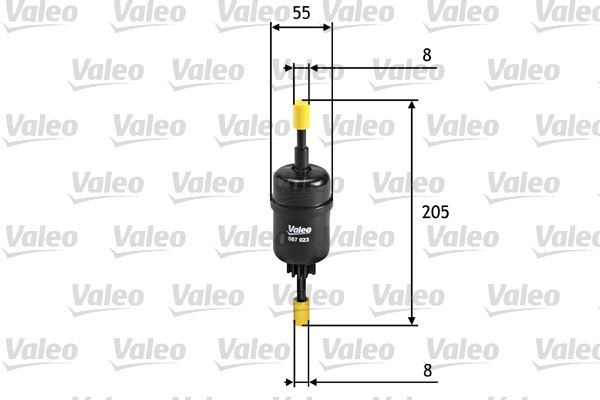 VALEO 587023 Yakıt Sistemi Yakıt Filtresi - FORD FIESTA V (JH_, JD_) uyumlu