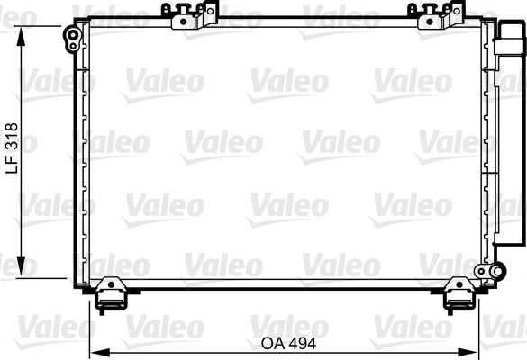 VALEO 814309 İklimlendirme Sistemi Klima Radyatörü - TOYOTA YARIS VERSO (_P2_) uyumlu
