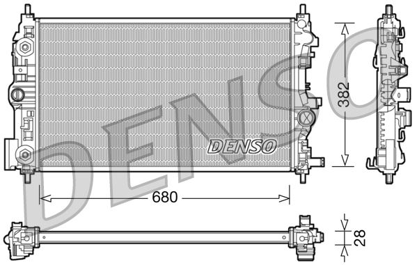 DENSO DRM20079 Soğutma Sistemi Su Soğutucu & Parçaları - OPEL ASTRA J Sports Tourer (P10) uyumlu