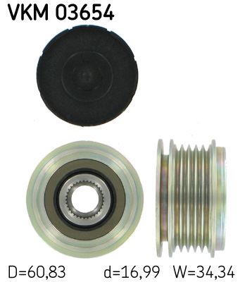SKF VKM 03654 Elektrik Sistemi Alternatör - VOLVO C30 (533) uyumlu