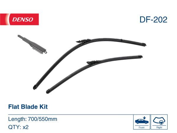 DENSO DF-202 Kaporta & Gövde Parçaları Cam Silecek Mekanizması - CITROËN C5 III (RD_) uyumlu