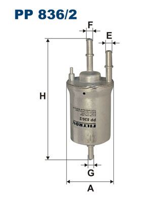 FILTRON PP 836/2 Yakıt Sistemi Yakıt Filtresi - VW PASSAT B7 (362) uyumlu
