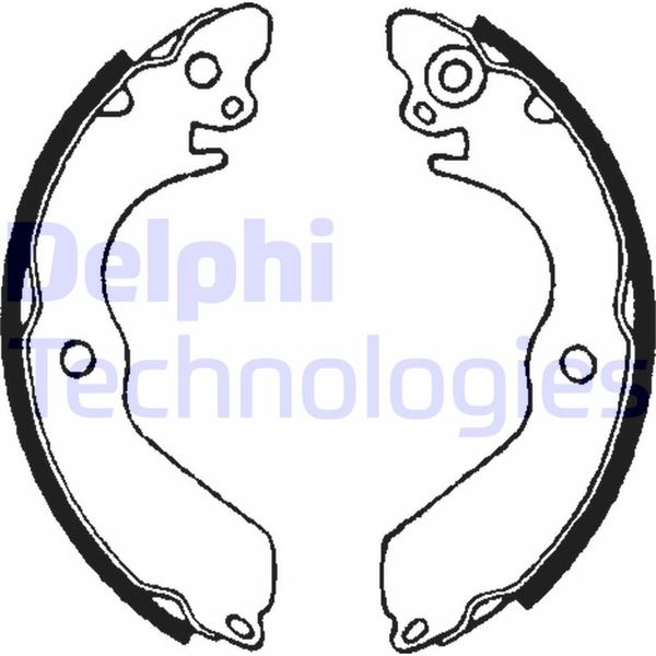 DELPHI LS1649 Fren Sistemleri Fren Pabucu - MITSUBISHI COLT III (C5_A) uyumlu