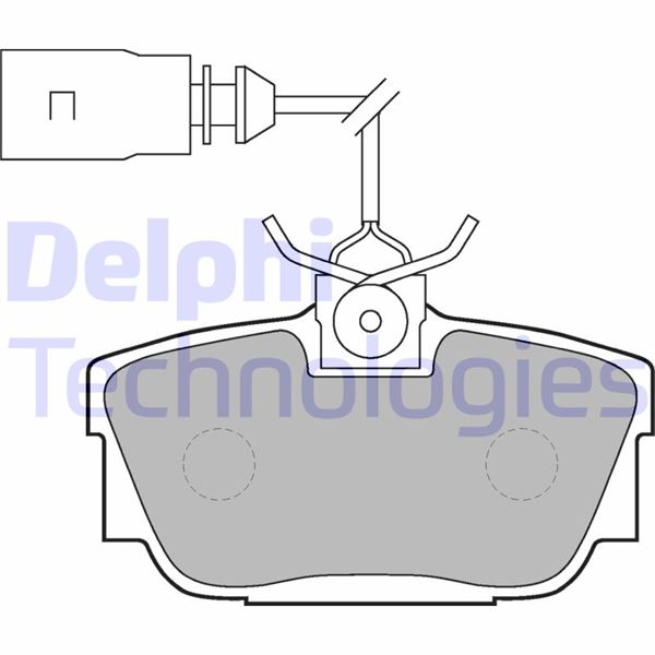 DELPHI LP1541 Fren Sistemleri Fren Balatası - VW TRANSPORTER T4 Minibüs/Otobüs (70B, 70C, 7DB, 7DK, 70J, 70K, uyumlu
