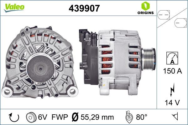 VALEO 439907 Elektrik Sistemi Alternatör - FORD GALAXY II (WA6) uyumlu