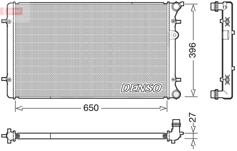 DENSO DRM02025 Soğutma Sistemi Su Soğutucu & Parçaları - AUDI A3 (8L1) uyumlu