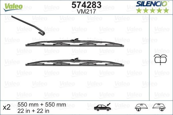 VALEO 574283 Kaporta & Gövde Parçaları Cam Silecek Mekanizması - PEUGEOT 405 I (15B) uyumlu