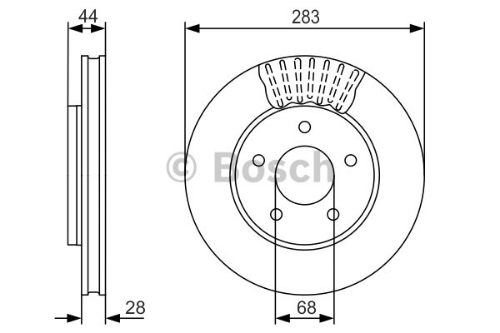 BOSCH 0 986 479 091 Fren Sistemleri Fren Diski - NISSAN LEAF (ZE0) uyumlu