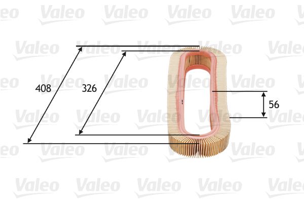 VALEO 585667 Motor Hava Filtresi - MERCEDES-BENZ 190 (W201) uyumlu