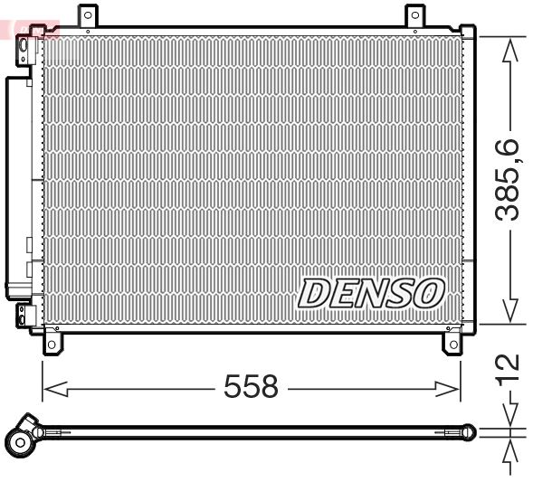DENSO DCN47012 İklimlendirme Sistemi Klima Radyatörü - SUZUKI BALENO (FW, EW) uyumlu