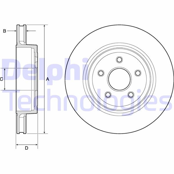 DELPHI BG9170C Fren Sistemleri Fren Diski - DODGE JOURNEY uyumlu