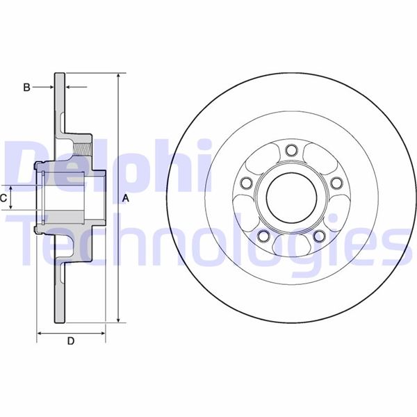 DELPHI BG9138RS Fren Sistemleri Fren Diski - RENAULT LATITUDE (L70_) uyumlu