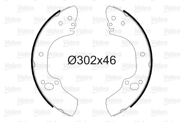 VALEO 564101 Fren Sistemleri Fren Pabucu - OPEL CAMPO (TF0, TF1) uyumlu