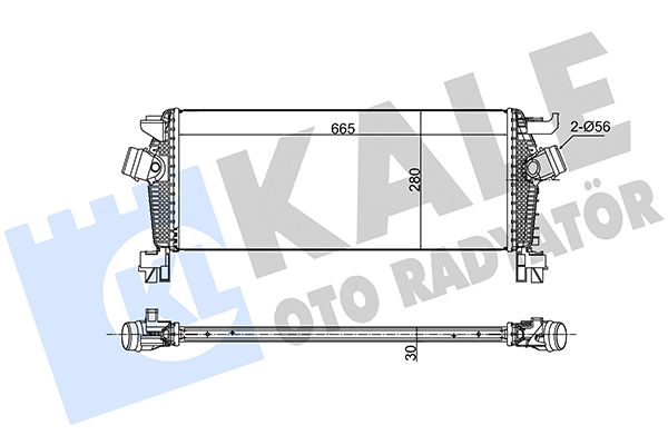 KALE OTO RADYATÖR 375685 Motor Turbo Radyatörü - OPEL ZAFIRA TOURER C (P12) uyumlu