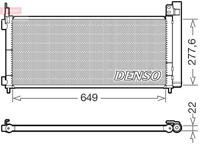 DENSO DCN51021 İklimlendirme Sistemi Klima Radyatörü - LEXUS NX (_Z1_) uyumlu