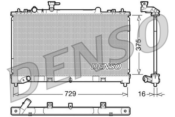 DENSO DRM44023 Soğutma Sistemi Su Soğutucu & Parçaları - MAZDA 6 Sedan (GH) uyumlu