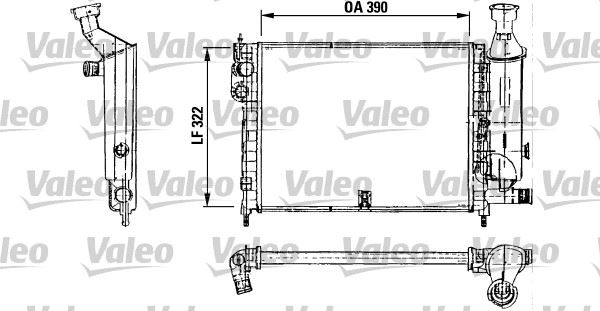 VALEO 730491 Soğutma Sistemi Su Soğutucu & Parçaları - CITROËN AX (ZA-_) uyumlu