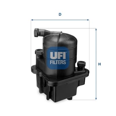 UFI 24.087.00 Yakıt Sistemi Yakıt Filtresi - RENAULT MODUS / GRAND MODUS (F/JP0_) uyumlu