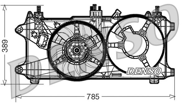 DENSO DER09084 Soğutma Sistemi Fan - FIAT DOBLO Kasa/büyük limuzin (223_) uyumlu