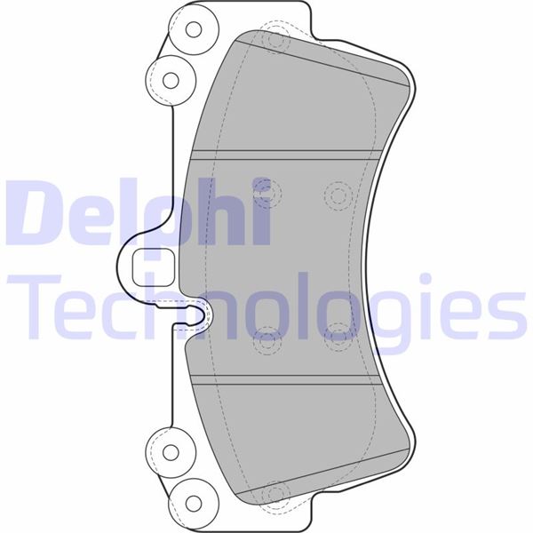 DELPHI LP1997 Fren Sistemleri Fren Balatası - AUDI Q7 (4LB) uyumlu
