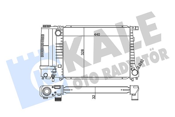 KALE OTO RADYATÖR 351865 Soğutma Sistemi Su Soğutucu & Parçaları - BMW 3 (E30) uyumlu